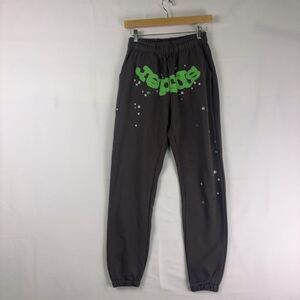 Sp5der Wait Web Sweatpants in Slate Grey